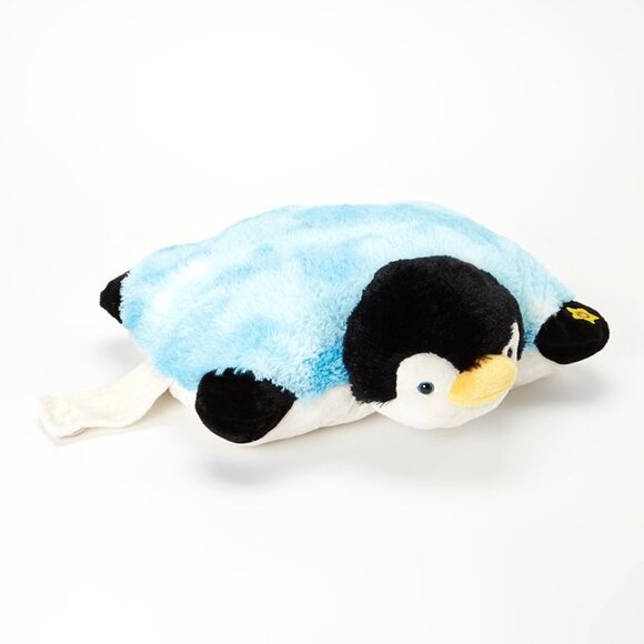 NWT Pillow Pets 15” "Sparkling Penguin" Glow Pets Purple Pink Jumbo - Picture 5 of 6